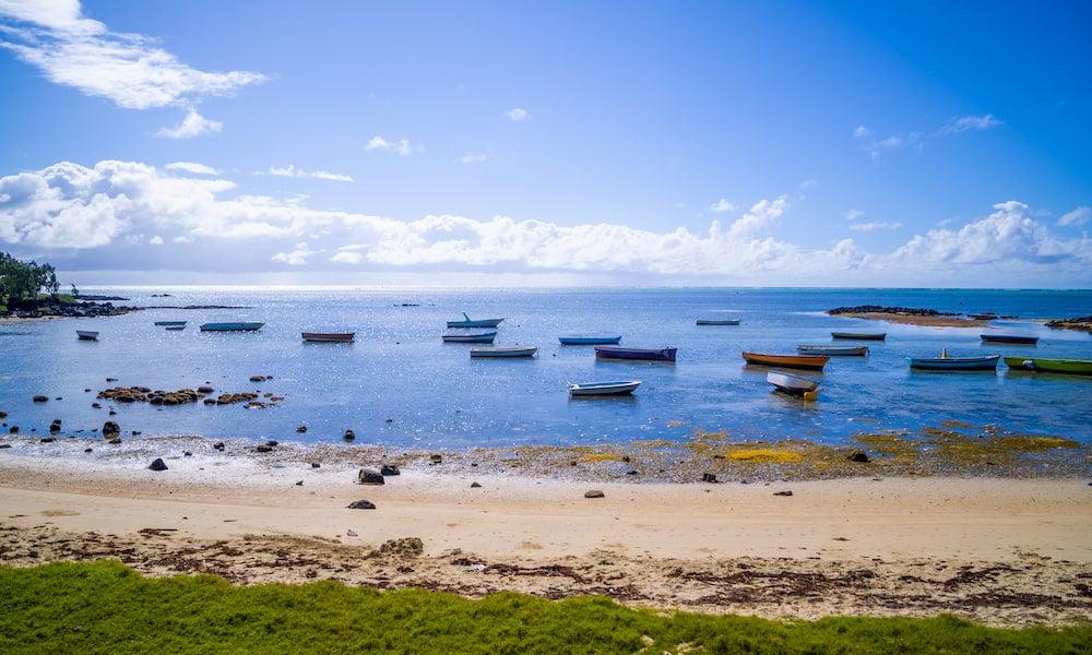 The waterfront of Grand Gaube