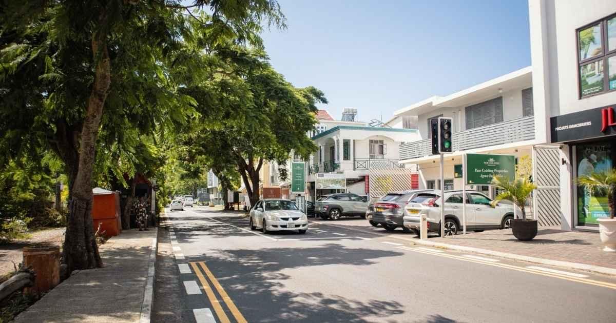 Pointe aux Canonniers coastal road Mauritius