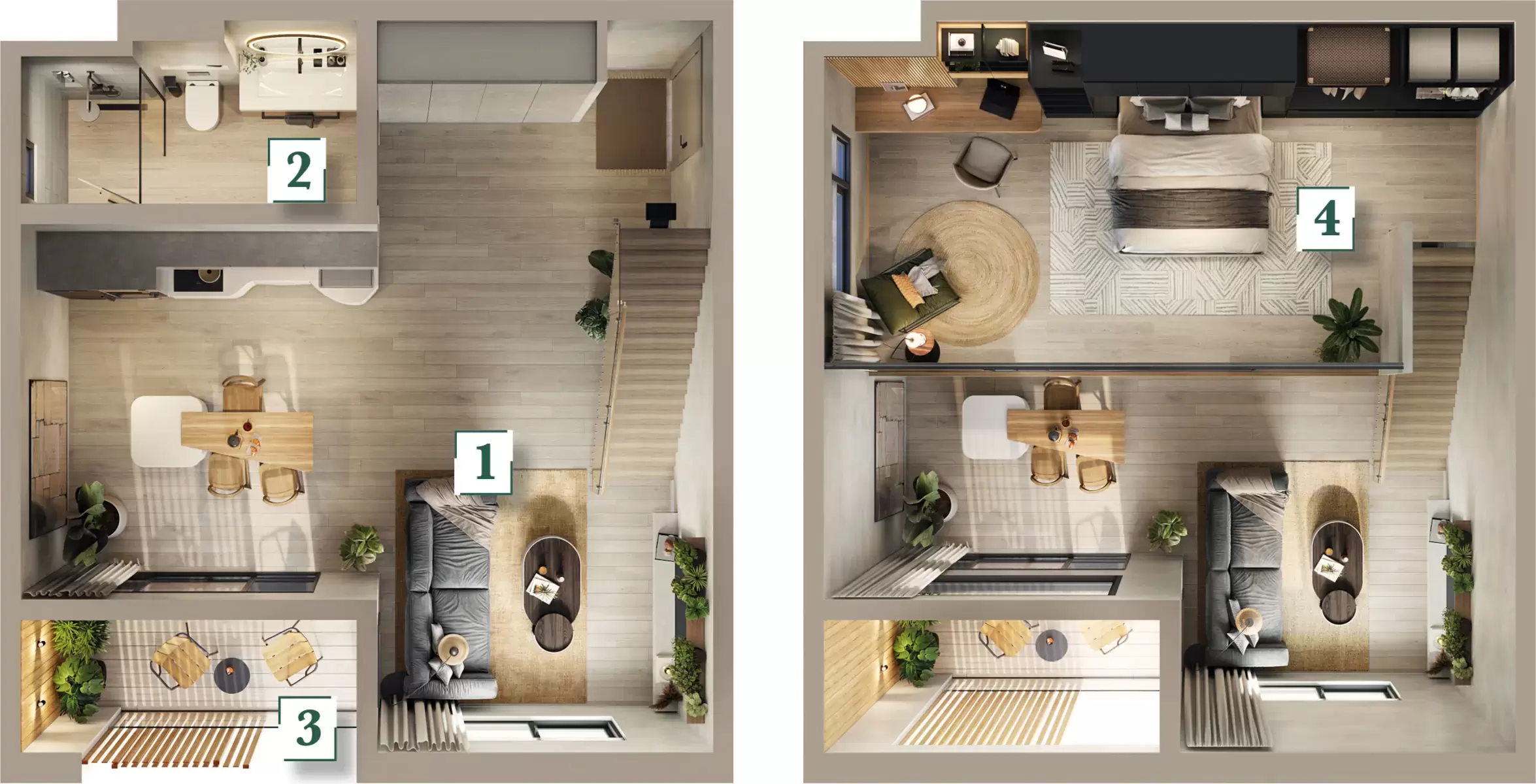 The Loft - Upgraded Studio Plan With Mezzanine